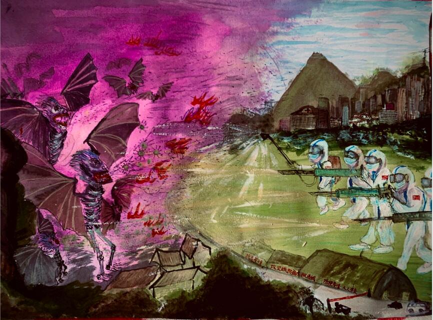 “疫情當前，孩子們有‘畫’說”作品展播（四十三）