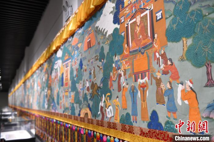 8月20日，“塔影河聲吉祥千年——涼州會盟暨蘭州與武威文物聯(lián)展”在蘭州市博物館開展。戴文昌 攝