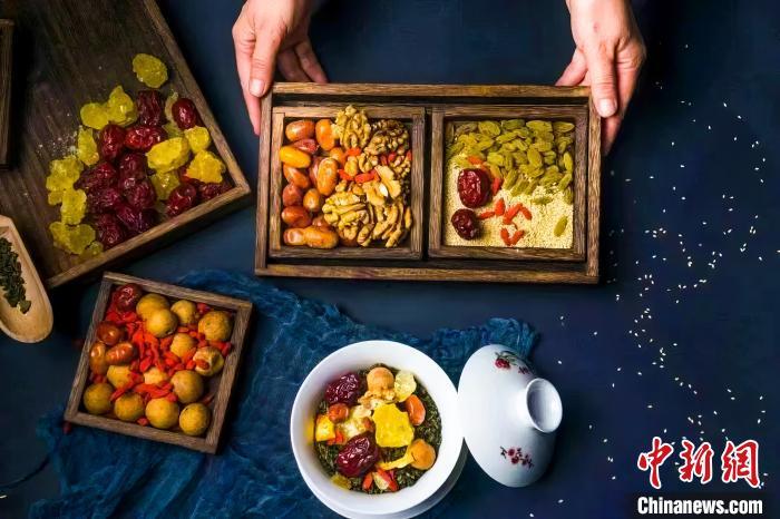 2023年5月，拍攝的臨夏蓋碗茶所需原料。(資料圖)臨夏市融媒體中心供圖