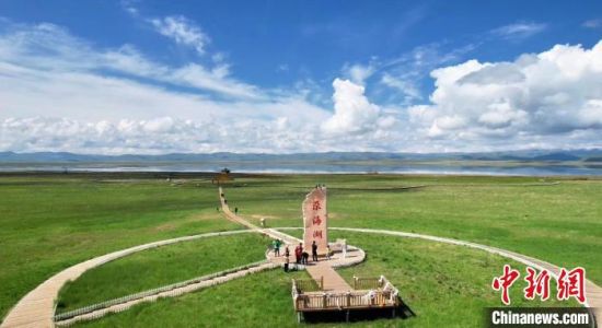 2024年6月，甘肅甘南州碌曲縣尕海湖。(資料圖)高瑩 攝